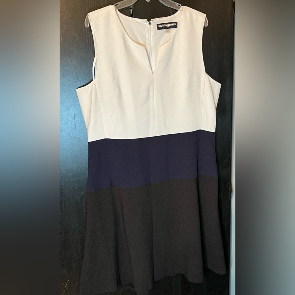 Karl Lagerfeld Color-block Dress in Size 16